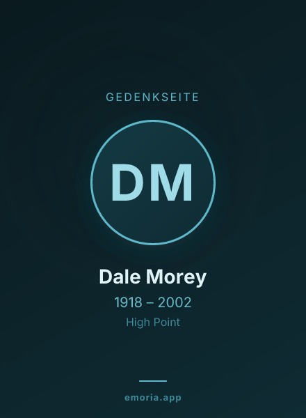 Gedenkportrait von Dale Morey