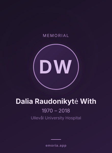 Memorial portrait of Dalia Raudonikytė With