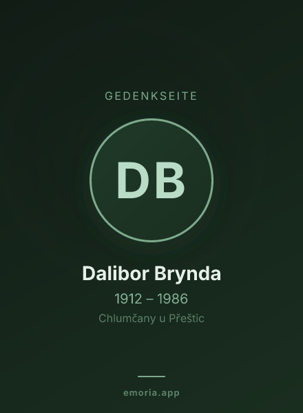 Gedenkportrait von Dalibor Brynda