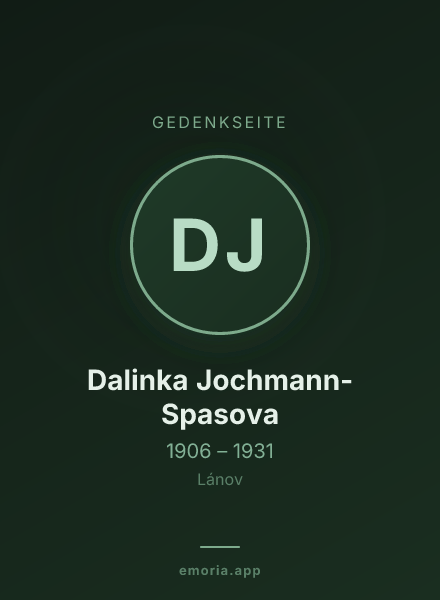 Gedenkportrait von Dalinka Jochmann-Spasova