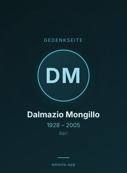 Gedenkportrait von Dalmazio Mongillo