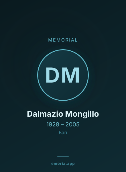 Memorial portrait of Dalmazio Mongillo