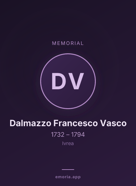 Memorial portrait of Dalmazzo Francesco Vasco