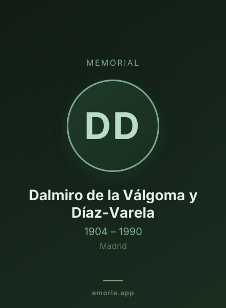 Memorial portrait of Dalmiro de la Válgoma y Díaz-Varela