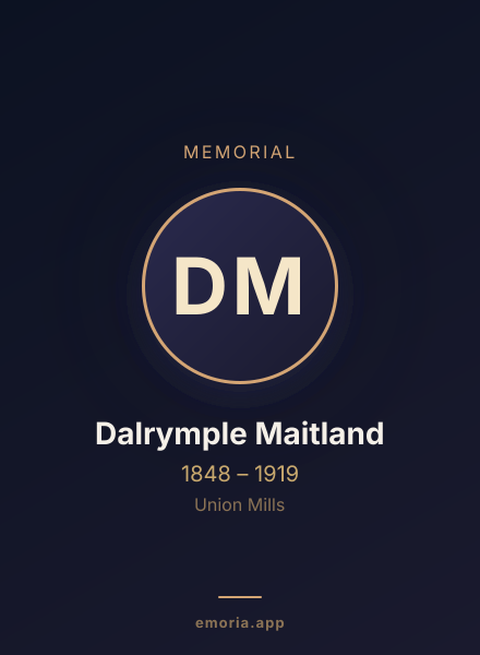Memorial portrait of Dalrymple Maitland
