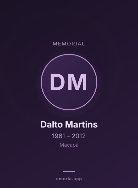 Memorial portrait of Dalto Martins