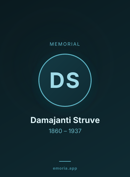 Memorial portrait of Damajanti Struve