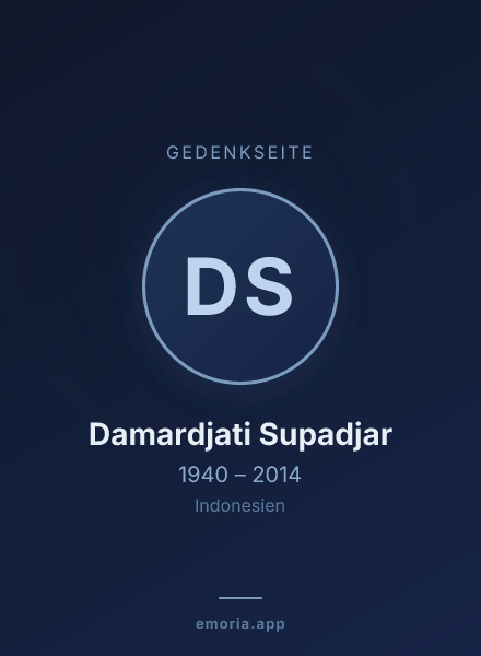 Gedenkportrait von Damardjati Supadjar