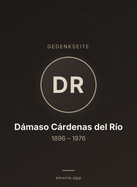 Gedenkportrait von Dámaso Cárdenas del Río