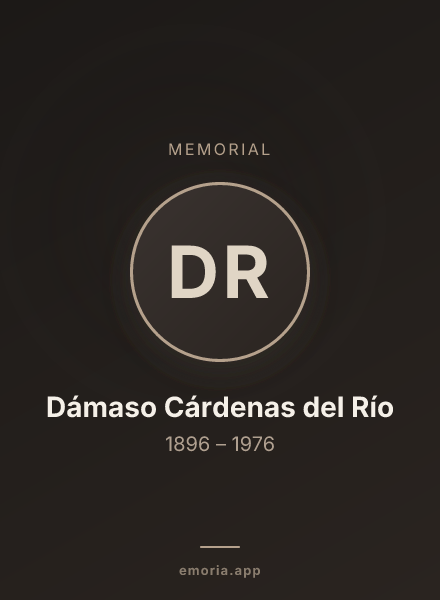 Memorial portrait of Dámaso Cárdenas del Río