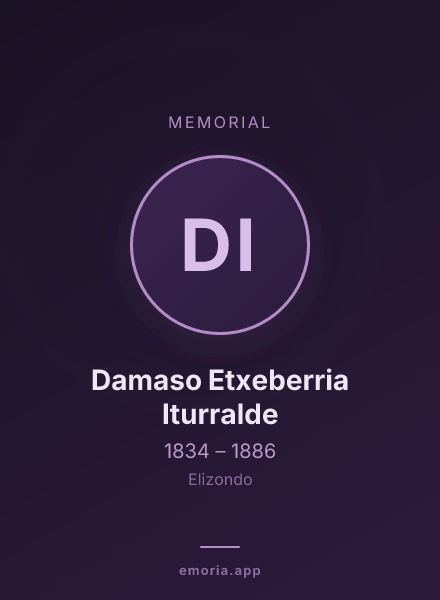 Memorial portrait of Damaso Etxeberria Iturralde