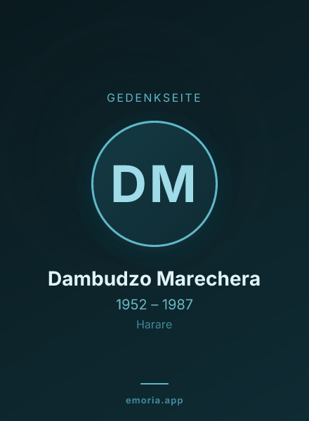 Gedenkportrait von Dambudzo Marechera