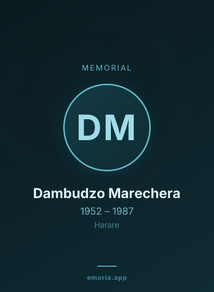 Memorial portrait of Dambudzo Marechera
