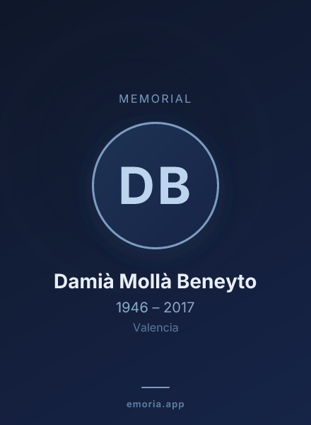 Memorial portrait of Damià Mollà Beneyto