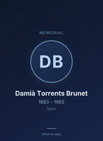 Memorial portrait of Damià Torrents Brunet