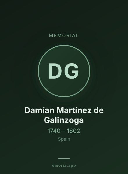 Memorial portrait of Damían Martínez de Galinzoga