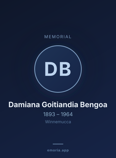 Memorial portrait of Damiana Goitiandia Bengoa
