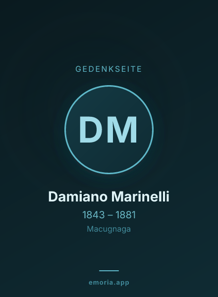 Gedenkportrait von Damiano Marinelli