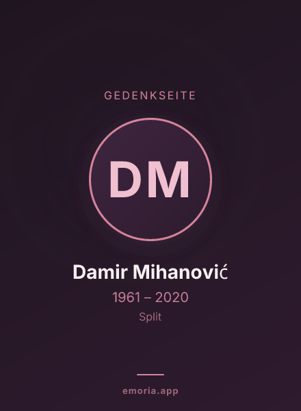 Gedenkportrait von Damir Mihanović