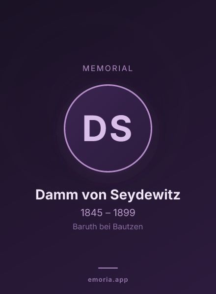 Memorial portrait of Damm von Seydewitz