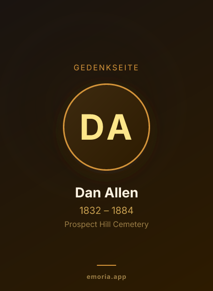 Gedenkportrait von Dan Allen