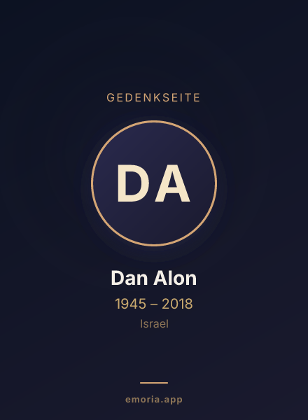 Gedenkportrait von Dan Alon