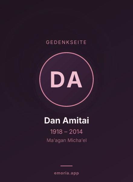 Gedenkportrait von Dan Amitai