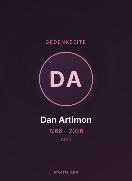 Gedenkportrait von Dan Artimon