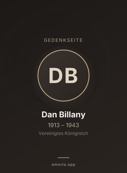 Gedenkportrait von Dan Billany