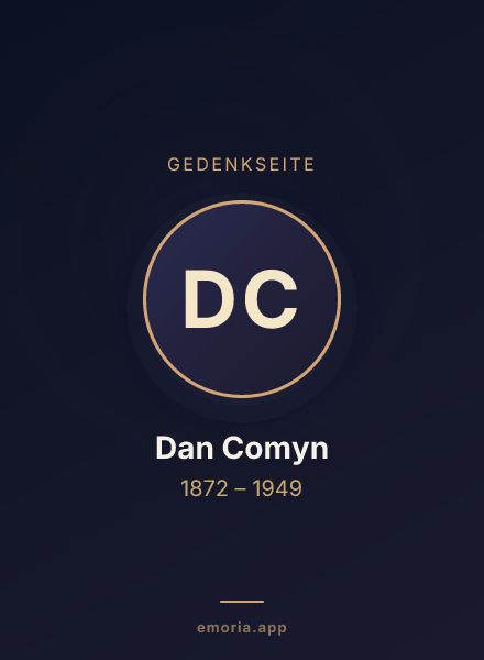 Gedenkportrait von Dan Comyn