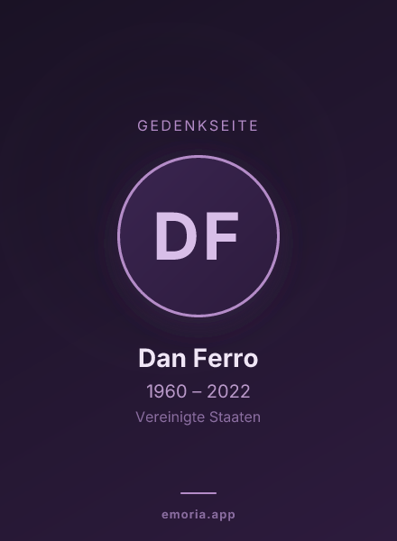 Gedenkportrait von Dan Ferro