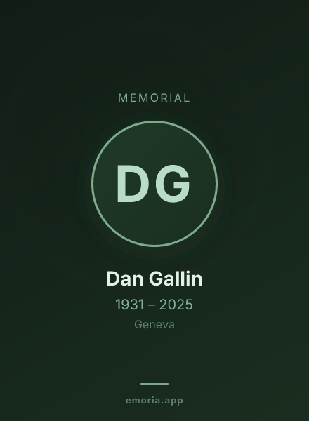 Memorial portrait of Dan Gallin