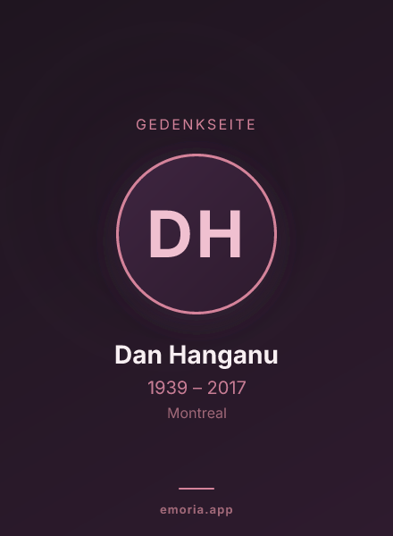 Gedenkportrait von Dan Hanganu