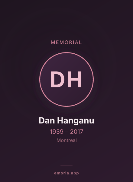 Memorial portrait of Dan Hanganu
