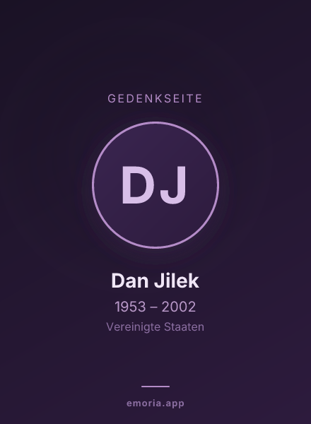 Gedenkportrait von Dan Jilek
