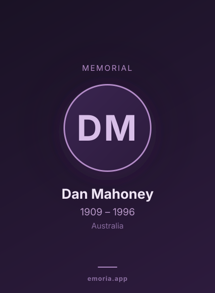 Memorial portrait of Dan Mahoney