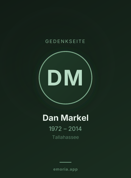 Gedenkportrait von Dan Markel