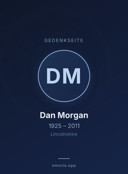 Gedenkportrait von Dan Morgan