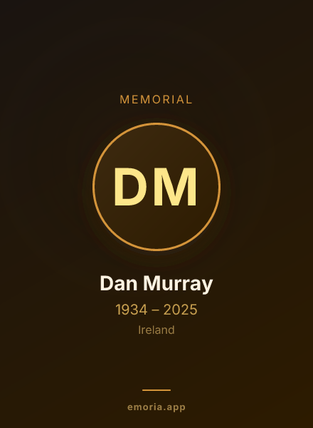 Memorial portrait of Dan Murray