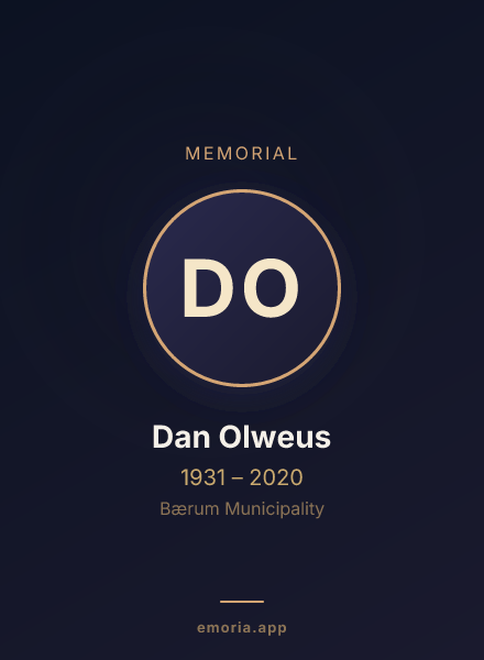 Memorial portrait of Dan Olweus