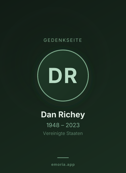 Gedenkportrait von Dan Richey