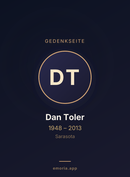 Gedenkportrait von Dan Toler