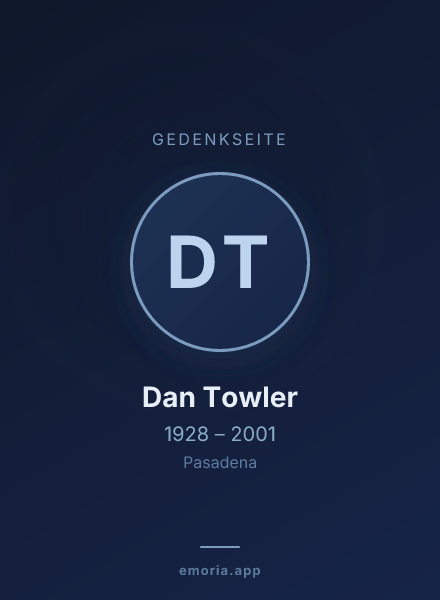 Gedenkportrait von Dan Towler