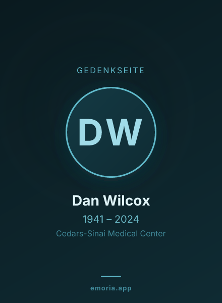 Gedenkportrait von Dan Wilcox