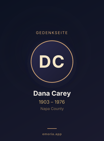 Gedenkportrait von Dana Carey