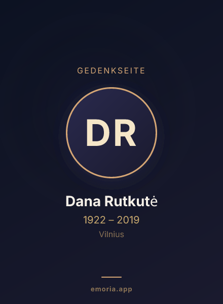 Gedenkportrait von Dana Rutkutė