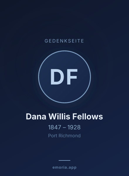 Gedenkportrait von Dana Willis Fellows