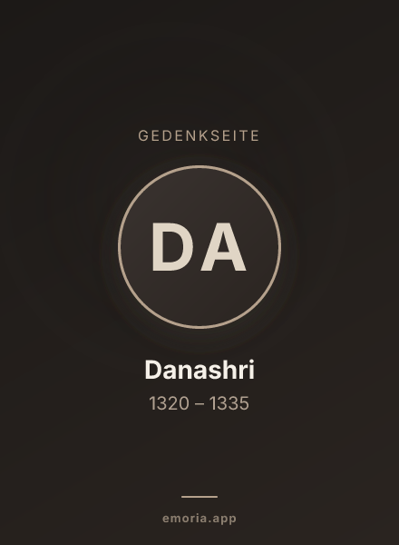 Gedenkportrait von Danashri
