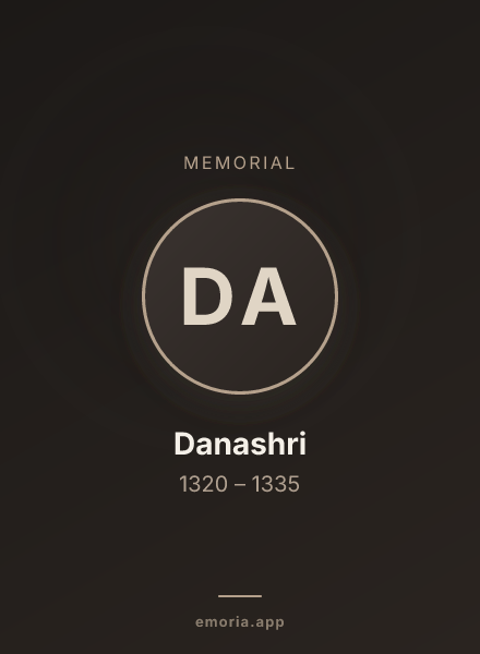 Memorial portrait of Danashri