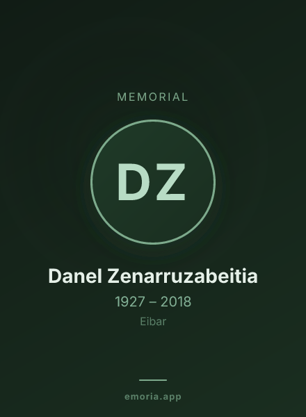 Memorial portrait of Danel Zenarruzabeitia